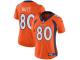 Women's Limited Jake Butt #80 Nike Orange Home Jersey - NFL Denver Broncos Vapor Untouchable