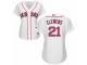 Women's Majestic Boston Red Sox #21 Roger CleMen White Home MLB Jersey