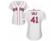 Women's Majestic Boston Red Sox #41 Chris Sale White Home MLB Jersey
