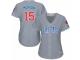 Women's Majestic Chicago Cubs #15 Brandon Morrow Grey Road MLB Jersey