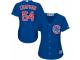 Women's Majestic Chicago Cubs #54 Aroldis Chapman Royal Blue Alternate MLB Jersey