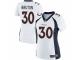 Women's Nike Denver Broncos #30 David Bruton Game White NFL Jersey