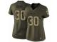 Women's Nike Denver Broncos #30 Terrell Davis Limited Green Salute to Service NFL Jersey