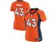 Women's Nike Denver Broncos #43 T.J. Ward Game Orange Team Color NFL Jersey