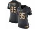 Women's Nike Denver Broncos #95 Derek Wolfe Limited Black Gold Salute to Service NFL Jersey