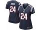 Women's Nike New England Patriots #24 Cyrus Jones Navy Blue Team Color NFL Jersey