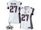 Women's Nike New England Patriots #27 Tavon Wilson Elite White Super Bowl XLIX NFL Jersey