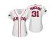 Women's Red Sox 2018 Postseason Home White Drew Pomeranz Cool Base Jersey