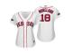 Women's Red Sox 2018 Postseason Home White Mitch Moreland Cool Base Jersey
