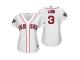 Women's Red Sox 2018 World Series Majestic White Sandy Leon Cool Base Jersey