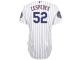 Yoenis Cespedes New York Mets Majestic Authentic Player Jersey with 2015 World Series Patch - White Royal
