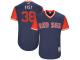 Youth Boston Red Sox Doug Fister Fist Majestic Navy 2017 Players Weekend Jersey