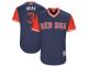 Youth Boston Red Sox Sandy Leon Noah Majestic Navy 2017 Players Weekend Jersey