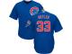 Youth Chicago Cubs #33 Eddie Butler Majestic Alternate Royal 2016 World Series Champions Cool Base Jersey