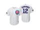 Youth Cubs 2018 Postseason Home White Kyle Schwarber Cool Base Jersey