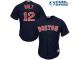 Youth Majestic Boston Red Sox #12 Brock Holt Authentic Navy Blue Alternate Road Cool Base MLB Jersey