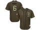 Youth Majestic Boston Red Sox #6 Johnny Pesky Authentic Green Salute to Service MLB Jersey