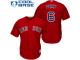 Youth Majestic Boston Red Sox #6 Johnny Pesky Authentic Red Alternate Home Cool Base MLB Jersey