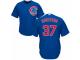 Youth Majestic Chicago Cubs #37 Brett Anderson Cool Base Royal Blue Alternate Cool Base MLB Jersey