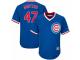 Youth Majestic Chicago Cubs #47 Miguel Montero Royal Blue Cooperstown Cool Base MLB Jersey