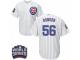 Youth Majestic Chicago Cubs #56 Hector Rondon Authentic White Home 2016 World Series Bound Cool Base MLB Jersey