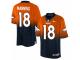 Youth Nike Denver Broncos #18 Peyton Manning Limited Orange Navy Fadeaway NFL Jersey