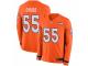 Youth Nike Denver Broncos #55 Bradley Chubb Limited Orange Therma Long Sleeve NFL Jersey