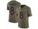 Youth Nike Denver Broncos #8 Brandon McManus Limited Olive 2017 Salute to Service NFL Jersey