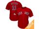 Youth Rafael Devers #11 Boston Red Sox 2017 Postseason Scarlet Cool Base Jersey