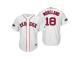 Youth Red Sox 2018 Postseason Home White Mitch Moreland Cool Base Jersey